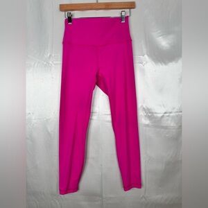 Hey Nuts Hot Pink Yoga‎ Pants Size Medium High Rise Capri Activewear